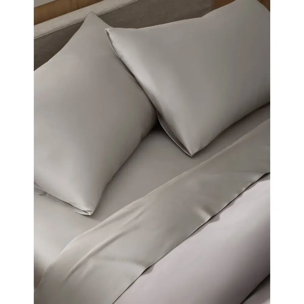 Cozy Earth Bamboo King Pillowcases Set of 2 Light Grey NWT